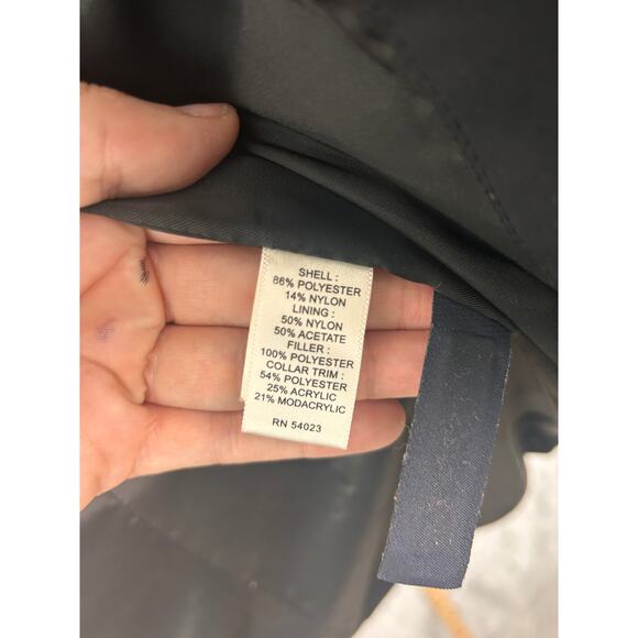 Banana Republic Black Quilted Puffer Vest Women’s Medium Zip Front Fleece Lined - Picture 5 of 9